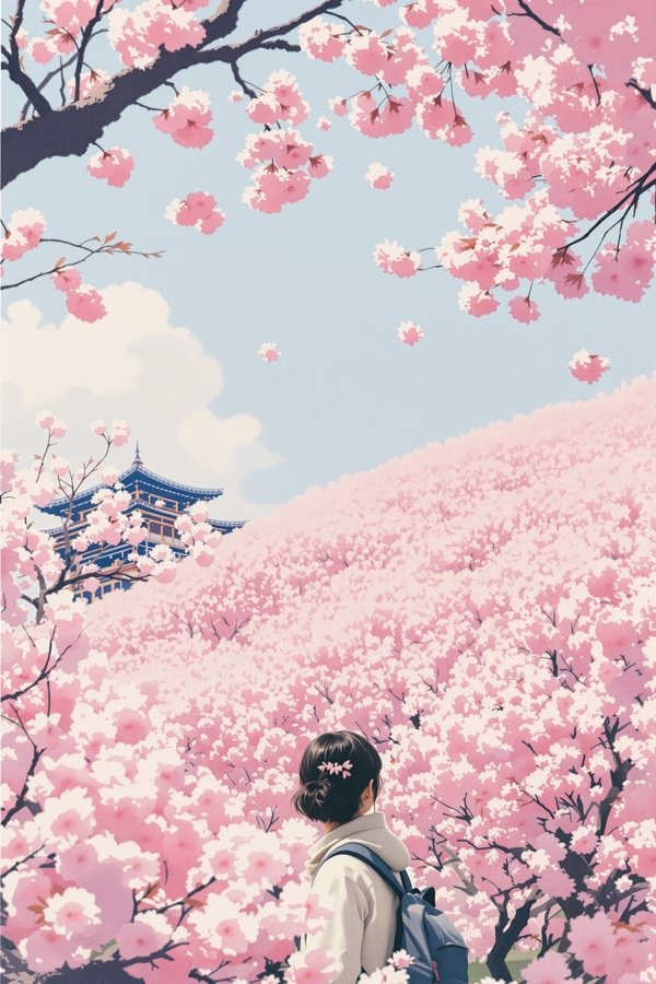 樱花坡道的告白 电影海报